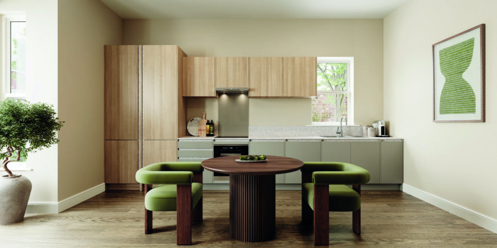 Contemporary kitchen at St John's Square